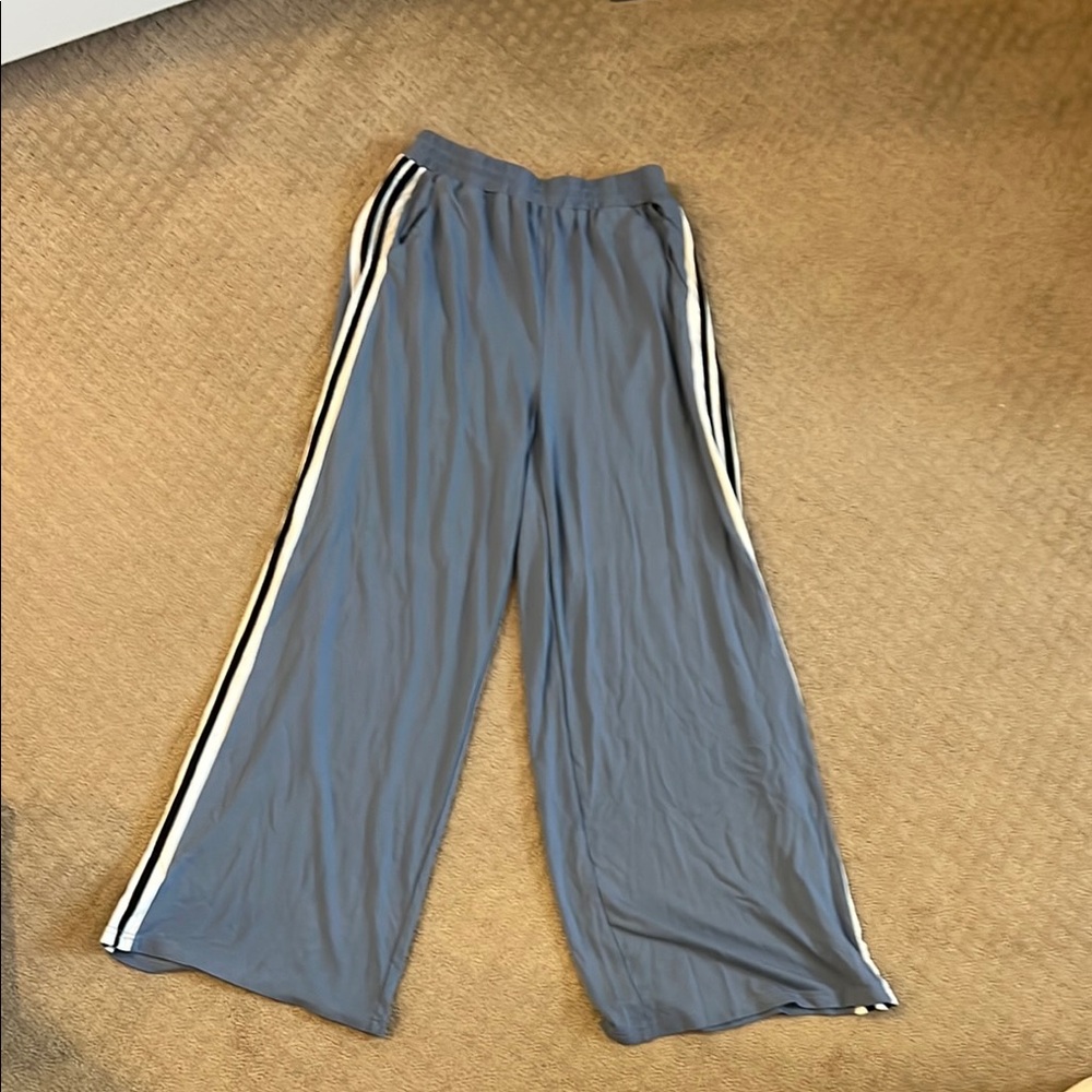 Princess Polly Blue Wide-Leg Track Pants